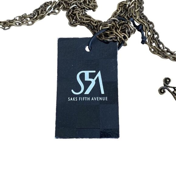 SFA Multi Layer Glass Beaded Necklace in Clear, Amber, Lt Blue & Gold - Picture 7 of 7